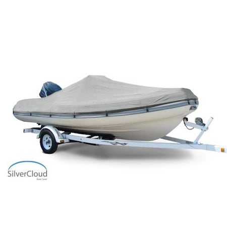 Eevelle Boat Cover INFLATABLE Center Console, Outboard Fits 18ft 6in L up to 100in W Silver SCINFCC18100B-SLR